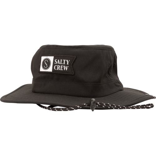 Salty Crew Alpha Tech Black Boonie Hat